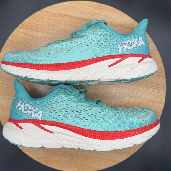 Hoka One One Women’s Clifton 8 “Aquarelle/Eggshell Blue” Sz 7.5B - Picture 3 of 10
